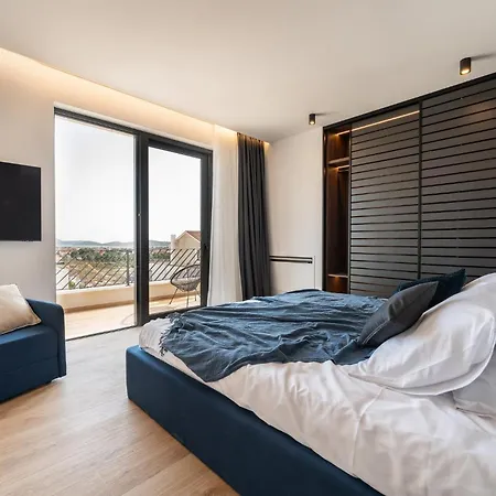 Luxury Villa Kaia With Sea View, Heated Pool And Spa Vodice Exterior photo