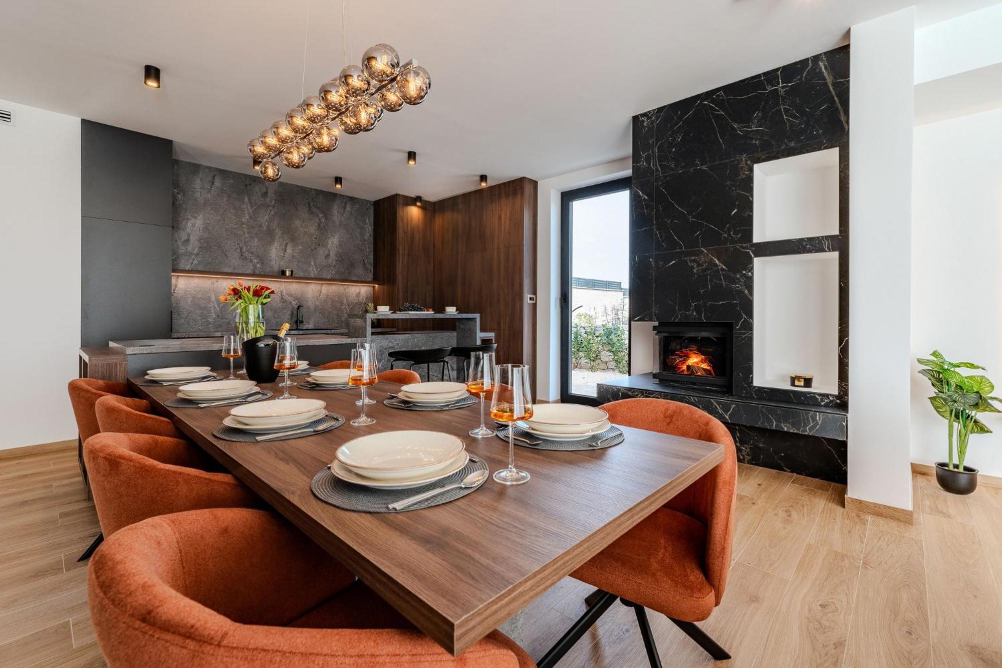 Luxury Villa Kaia With Sea View, Heated Pool And Spa Vodice